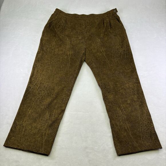 VTG 90s NANCY BOLEN City Girls Brown Faux Suede Western 2 pc. Set - Plus Size 18 - Picture 9 of 16